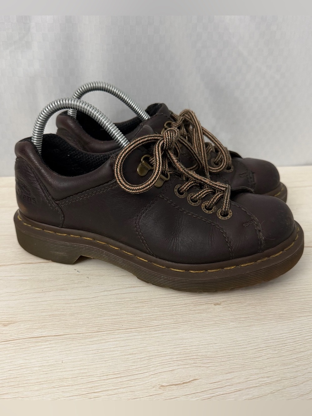 Dr Martens Shoes Womens Size 6 Vintage 90s Y2K Chunky Brown Leather Oxford 11864